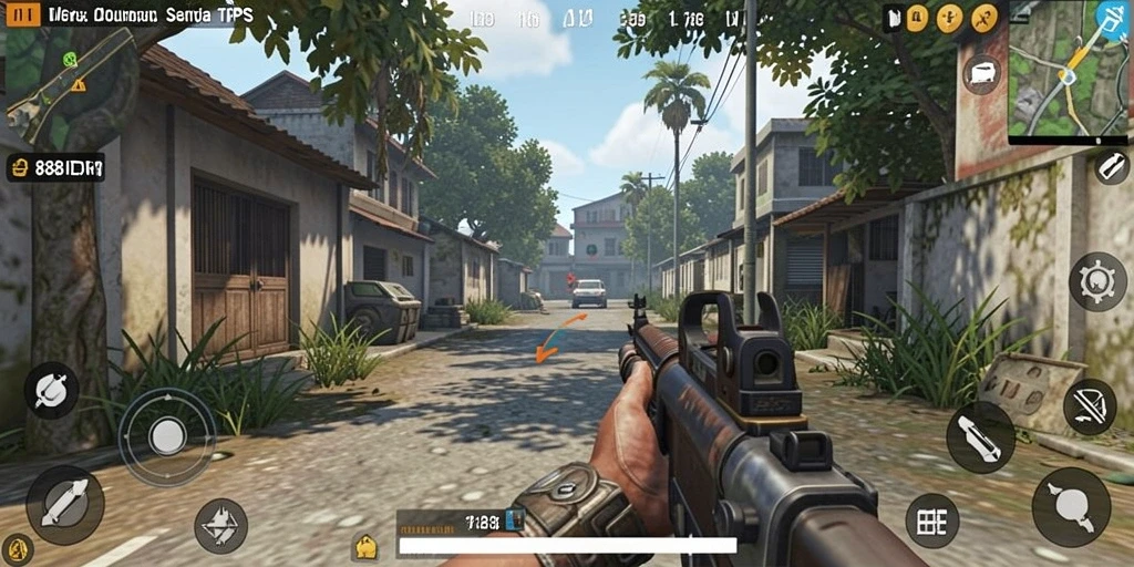 Screenshot gameplay TPS 888IDR yang mendebarkan.