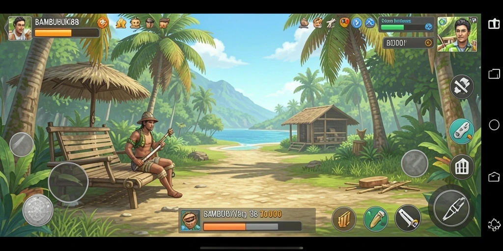Tampilan gameplay seru dari BAMBUHOKI88 yang menghibur.