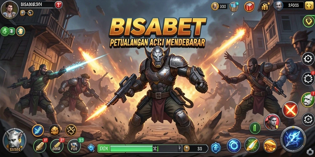 Screenshot gameplay action BISABET menampilkan pertarungan seru dan grafis menawan.