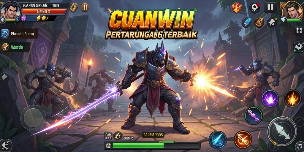 Tampilan gameplay CUANWIN yang dramatis dan penuh aksi.