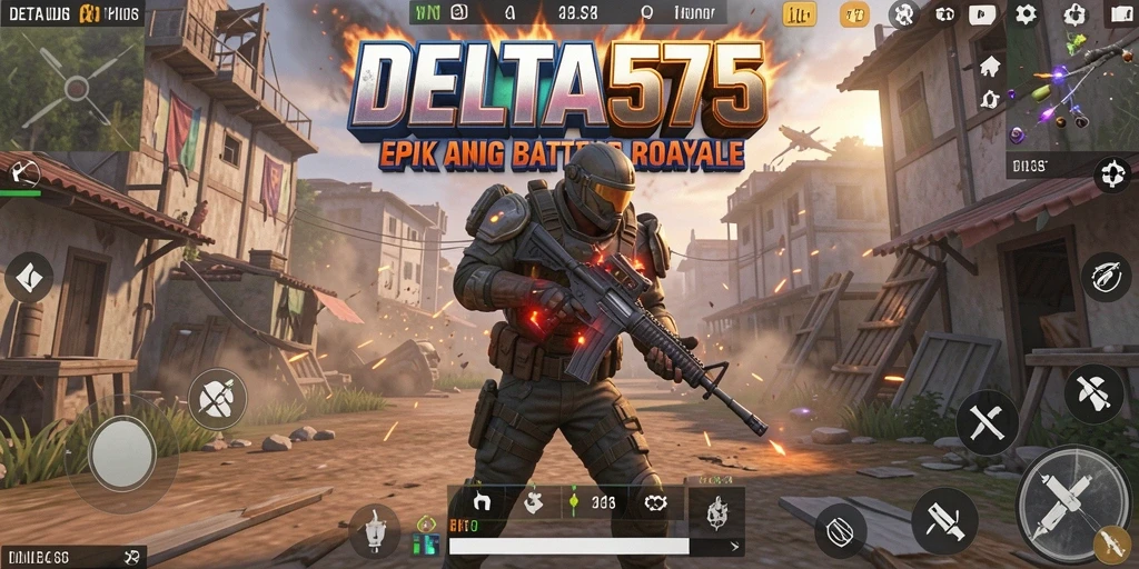 Gameplay seru saat bertempur di medan pertempuran DELTA575.