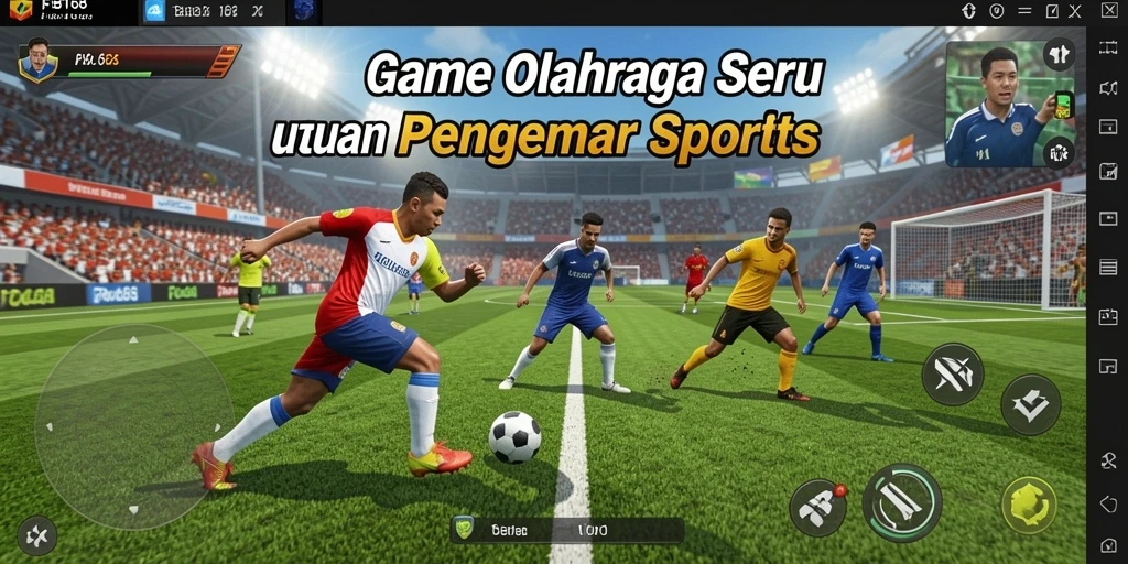 Tampilan gameplay seru dalam FB168 yang memadukan berbagai olahraga.