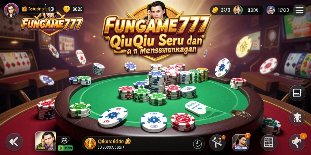 Gameplay seru QiuQiu di dalam FUNGAME777.