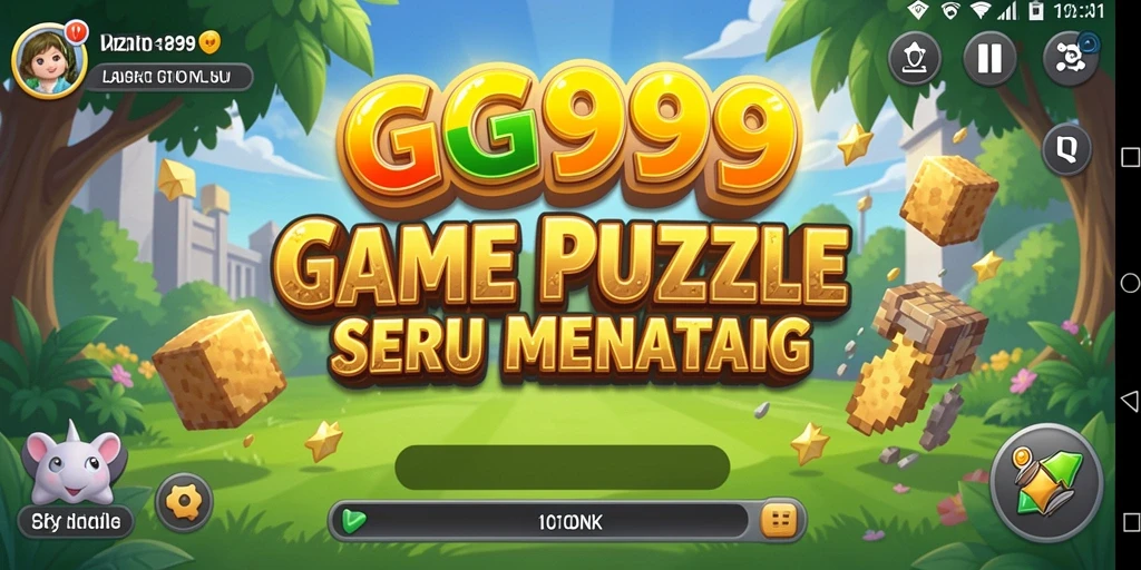 Tampilan gameplay GG999 yang menarik dengan banyak tantangan Puzzle.