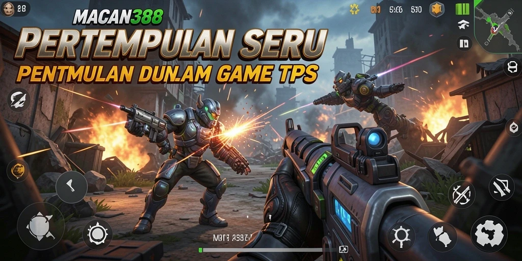 Tangkapan layar gameplay seru dari MACAN388 dalam pertempuran TPS.