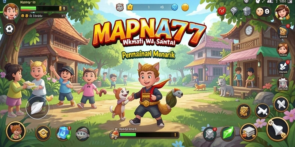Screenshot gameplay <strong>MAPNA777</strong> menampilkan momen seru dan penuh warna.