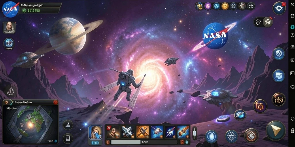 Gameplay Nasa4D yang seru dan menarik dalam dunia MMORPG.