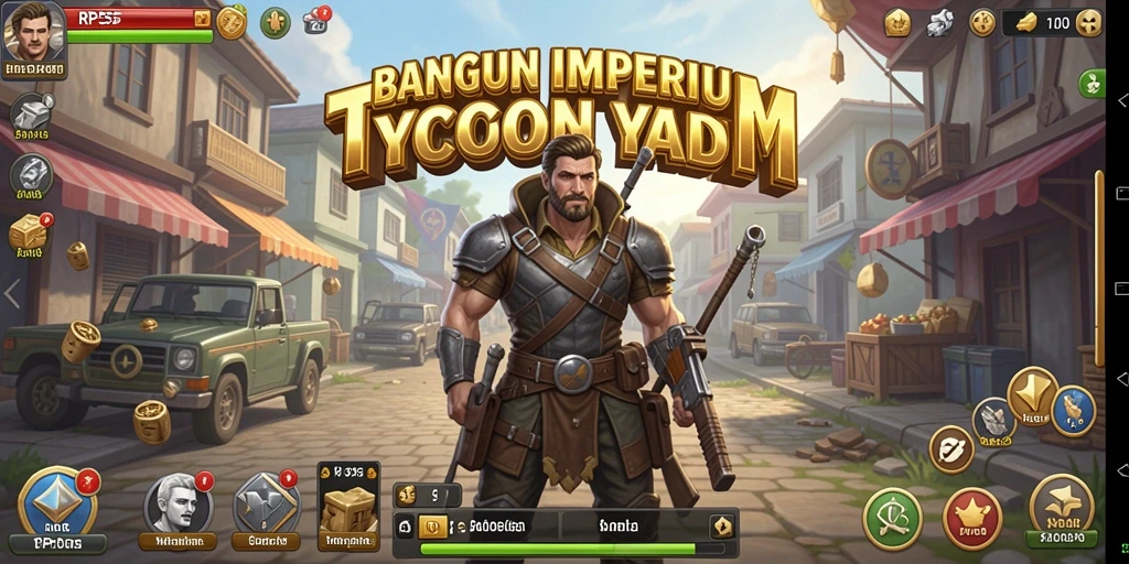 Screenshot yang menunjukkan aktivitas seru dalam RP55 sebagai game Tycoon.