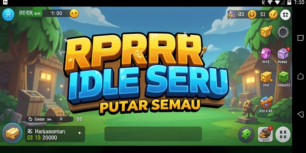 Tampilan gameplay RPRR yang menarik dan interaktif dalam genre Idle.