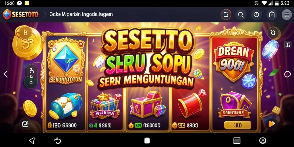 Tampilan menarik dari gameplay SESETOTO yang mengasyikkan.
