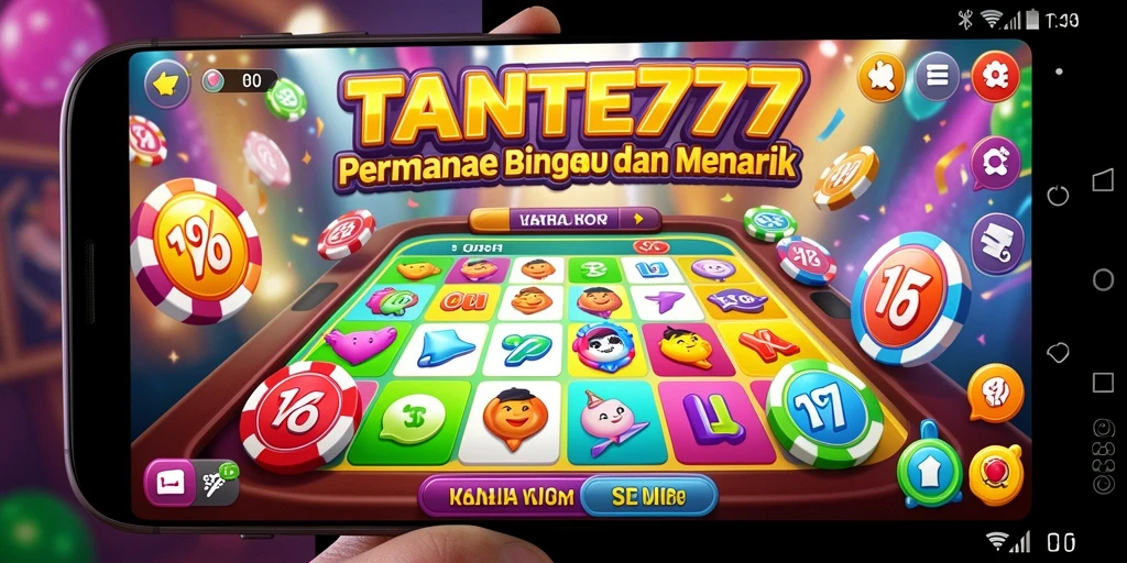 Screenshot utama TANTE777 menampilkan gameplay Bingo yang seru.