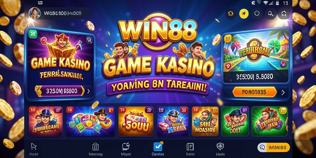 Tampilan gameplay seru di aplikasi WIN88 dengan fitur kasino menarik.